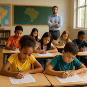 Por que crianças do 5º ano fazem SAEB com lápis e não com caneta?
